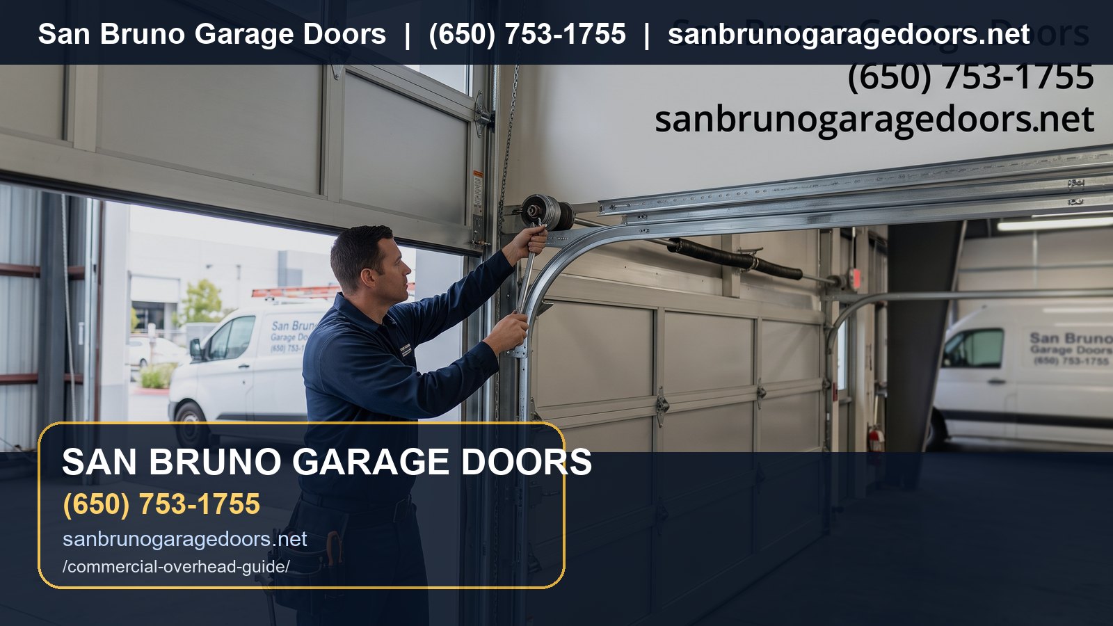 Commercial Overhead Door Guide San Bruno branded visual