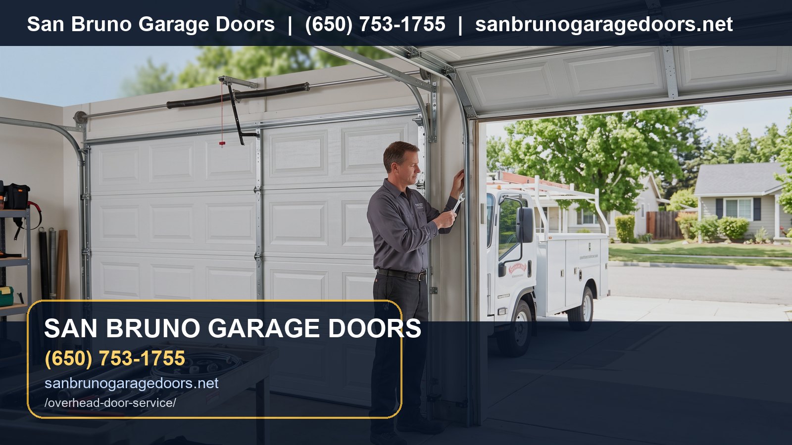 Overhead Door Service San Bruno branded visual