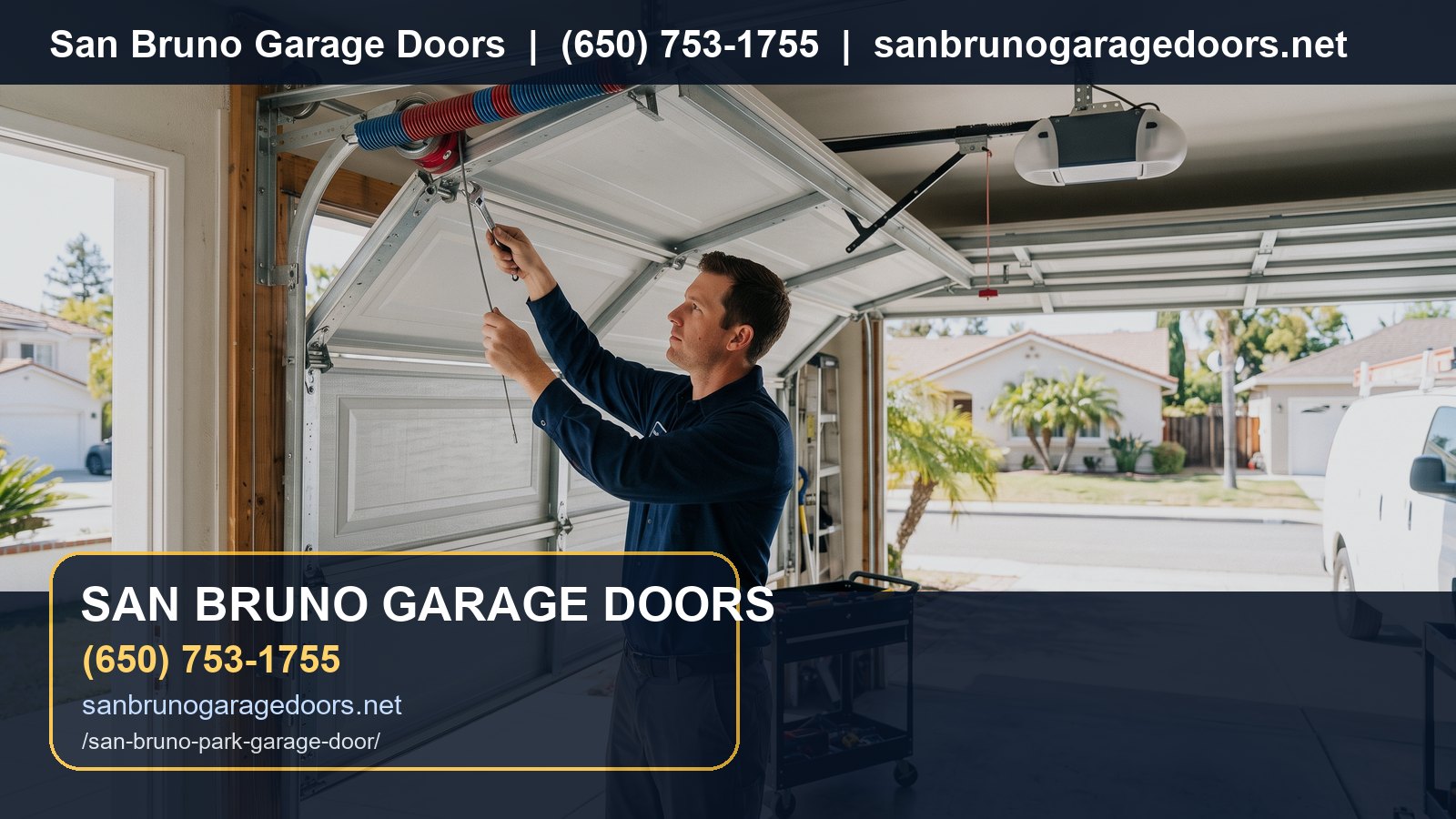 San Bruno Park Garage Door Service branded visual