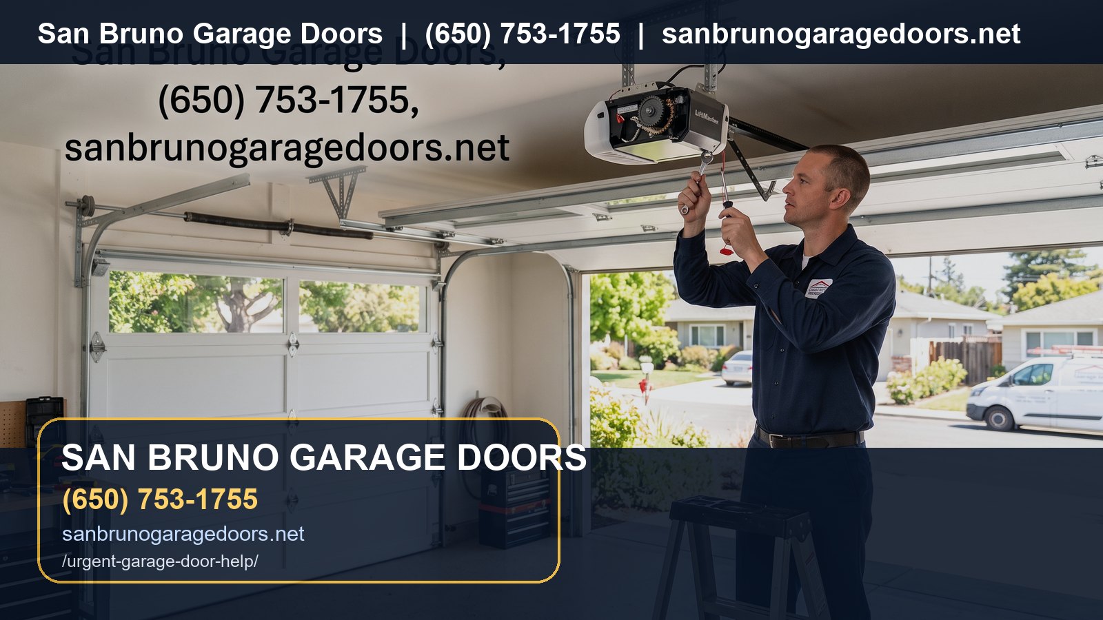 Urgent Garage Door Help San Bruno branded visual