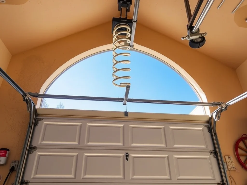 Garage Door Spring Repair editorial image for San Bruno garage door service